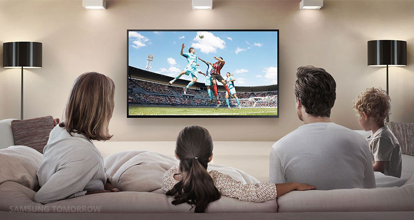 jgtv product pic Family watching streaming tv in home