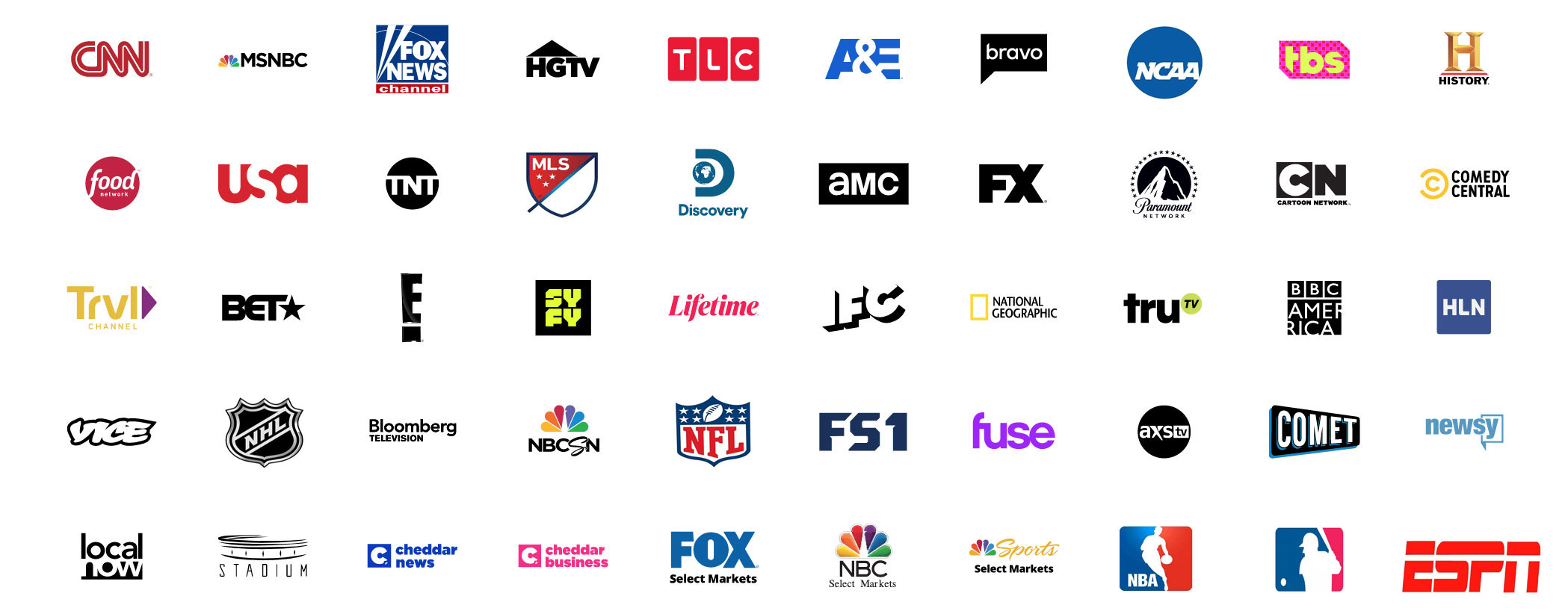 TV Channels Logos
